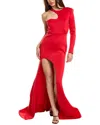 Issue New York One-shoulder Gown In Red