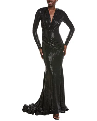 Issue New York Sequin Gown In Black