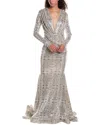 Issue New York Sequin Gown In Multi