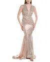 Issue New York Sequin Maxi Dress In Gold