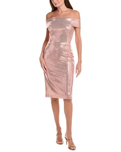 Issue New York Sequin Sheath Dress In Pink