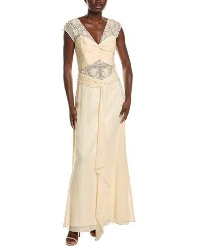 Issue New York Silk Shell Solid Gown In Neutral