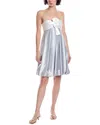 Issue New York Sleeveless Mini Dress In Metallic