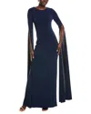 Issue New York Solid Gown In Blue