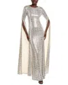 Issue New York Solid Gown In Silver