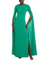 Issue New York Solid Gown In Green