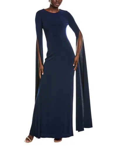 Issue New York Solid Gown In Blue