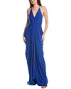 Issue New York Solid Maxi Dress In Blue