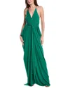 Issue New York Solid Maxi Dress In Green