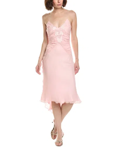 Issue New York Solid Midi Dress In Pink