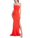 Issue New York Strapless Gown In Red