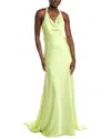 Issue New York Twisted Back Gown In Green