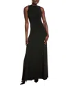 Issue New York Wrap Bodice Gown In Black