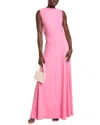 Issue New York Wrap Bodice Gown In Pink