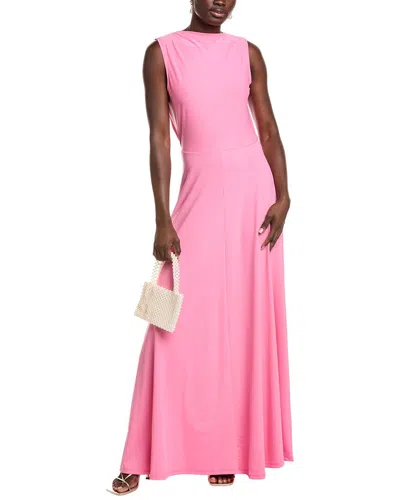 Issue New York Wrap Bodice Gown In Pink