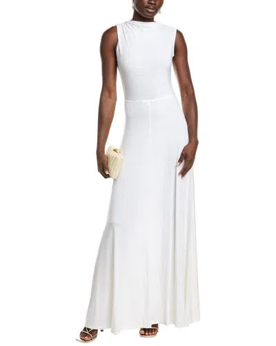 Issue New York Wrap Bodice Gown In White