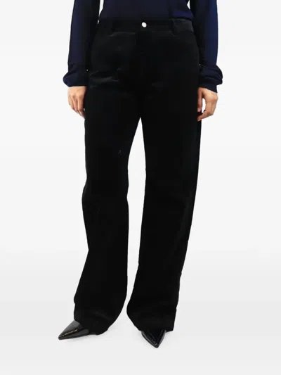 Pre-owned Issue Twelve Chia Corduroy Trousers In Black