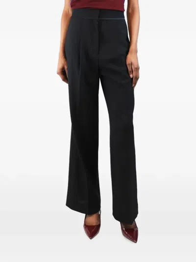 Pre-owned Issue Twelve Lara Wide-leg Trousers In Black
