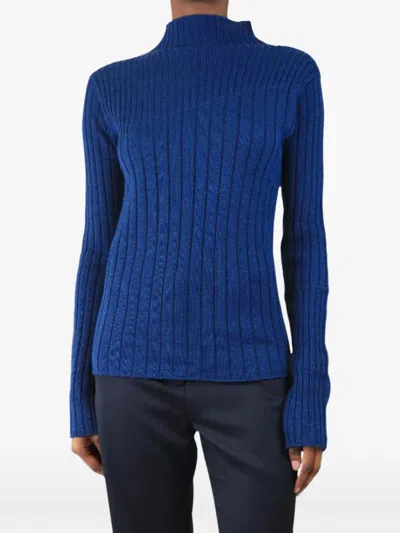 Pre-owned Issue Twelve Nina Ribbed Sweater In Blue