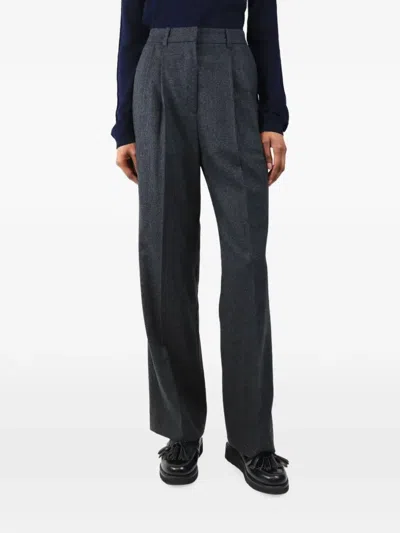 Pre-owned Issue Twelve Stanley Wool-blend Tailored Trousers In Gray