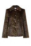 Issy London Women's Isla Vegan Faux Fur Jacket Cheetah Brown In Brown