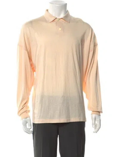 Pre-owned Istante By Versace Vintage 1996 Polo Shirt In Orange