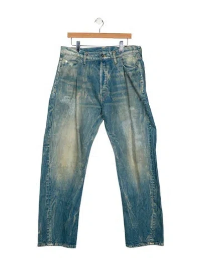 Pre-owned Iswas Straight-leg Jeans W/ Tags In Blue