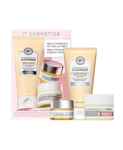 It Cosmetics 3-piece On-the-go Anti-aging Trio Gift Set In Transparent
