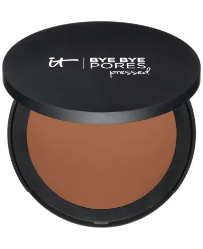 It Cosmetics Bye Bye Pores Pressed Translucent Setting Powder In Rich Deep