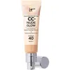 It Cosmetics Cc+ And Nude Glow Lightweight Foundation And Glow Serum With Spf40 32ml (various Shades) - Medium In Medium