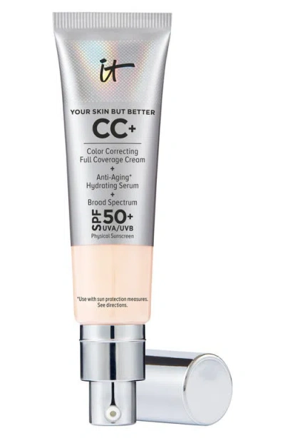 It Cosmetics Cc+ Color Correcting Full Coverage Cream Spf 50+ In Fair Beige