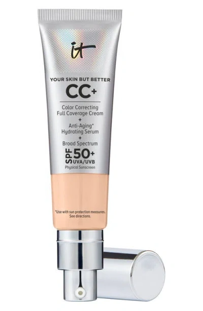 It Cosmetics Cc+ Color Correcting Full Coverage Cream Spf 50+ In Light Neutral