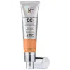 It Cosmetics Cc+ Cream Full Coverage Color Correcting Foundation With Spf 50+ Tan Cool 1.08 oz / 32 ml In Tan Cool