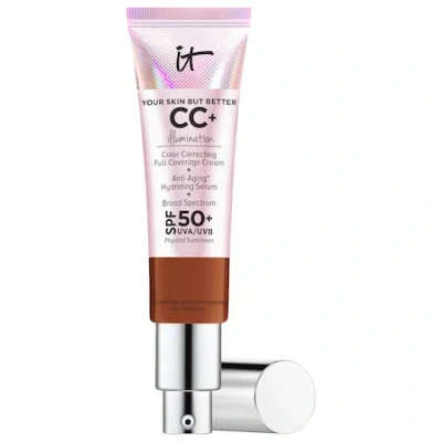IT COSMETICS CC+ CREAM ILLUMINATION WITH SPF 50+ DEEP 1.08 OZ/ 32 ML,P411884