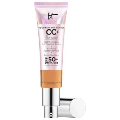 IT COSMETICS CC+ CREAM ILLUMINATION WITH SPF 50+ TAN 1.08 OZ/ 32 ML,P411884