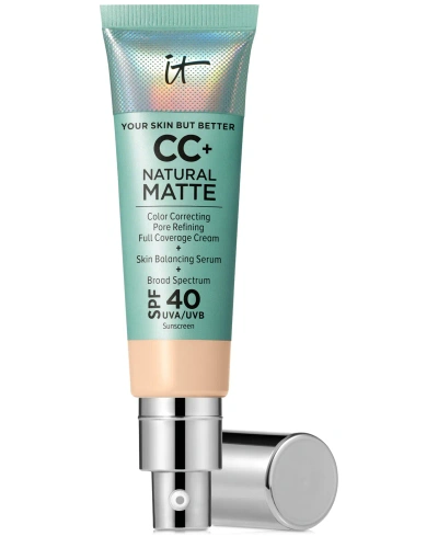 It Cosmetics Cc+ Cream Matte Foundation Spf 40 In Fair