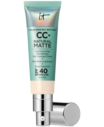 It Cosmetics Cc+ Cream Matte Foundation Spf 40 In Fair Ivory