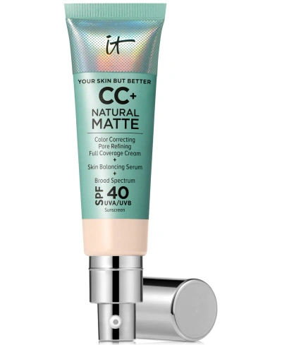 It Cosmetics Cc+ Cream Matte Foundation Spf 40 In Fair Porcelain