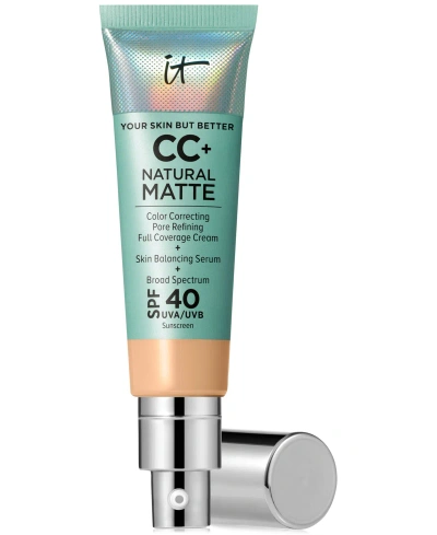 It Cosmetics Cc+ Cream Matte Foundation Spf 40 In Light Medium Warm