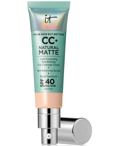 It Cosmetics Cc+ Cream Matte Foundation Spf 40 In Light Neutral