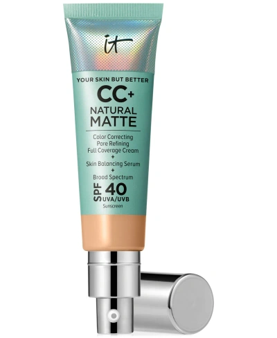 It Cosmetics Cc+ Cream Matte Foundation Spf 40 In Medium