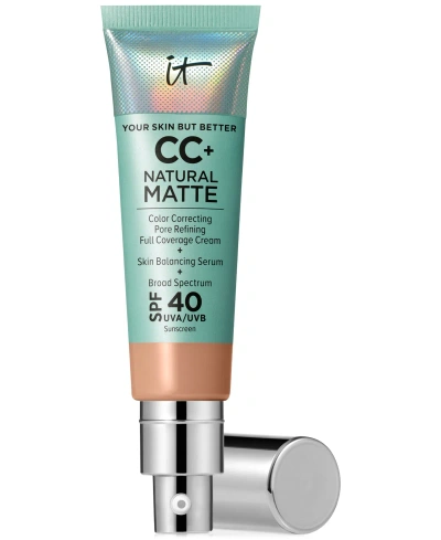 It Cosmetics Cc+ Cream Matte Foundation Spf 40 In Medium Cool