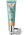 It Cosmetics Cc+ Cream Matte Foundation Spf 40 In Medium Tan