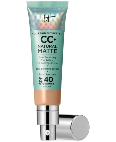 It Cosmetics Cc+ Cream Matte Foundation Spf 40 In Neutral Medium