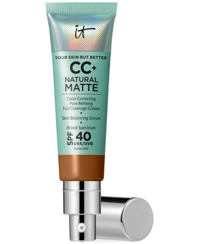 It Cosmetics Cc+ Cream Matte Foundation Spf 40 In Neutral Rich