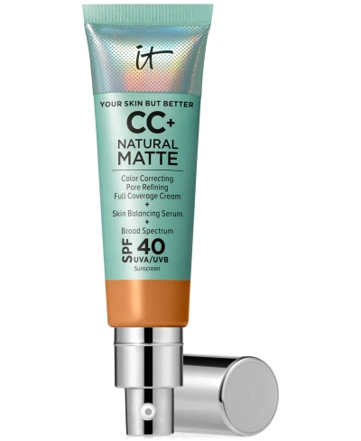 It Cosmetics Cc+ Cream Matte Foundation Spf 40 In Rich