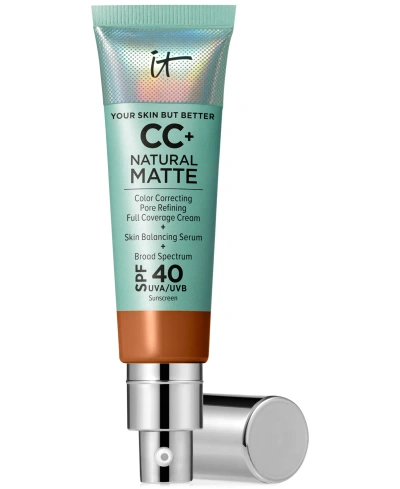 It Cosmetics Cc+ Cream Matte Foundation Spf 40 In Rich Cool