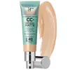 It Cosmetics Cc+ Cream Natural Matte Foundation With Spf 40 Light 1.08 oz / 32 ml In Light