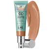 It Cosmetics Cc+ Cream Natural Matte Foundation With Spf 40 Tan Rich 1.08 oz / 32 ml In Tan Rich
