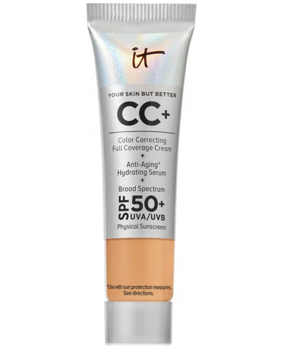 It Cosmetics Cc+ Cream With Spf 50+ Travel Size In Tan Warm